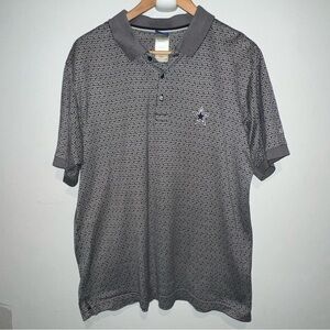 Vintage Reebok NFL Dallas cowboys Polo Shirt with Subtle Geometric pattern